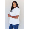 "Babe" Glitter Lettering T-Shirt in White:The Rustic Buffalo Boutique
