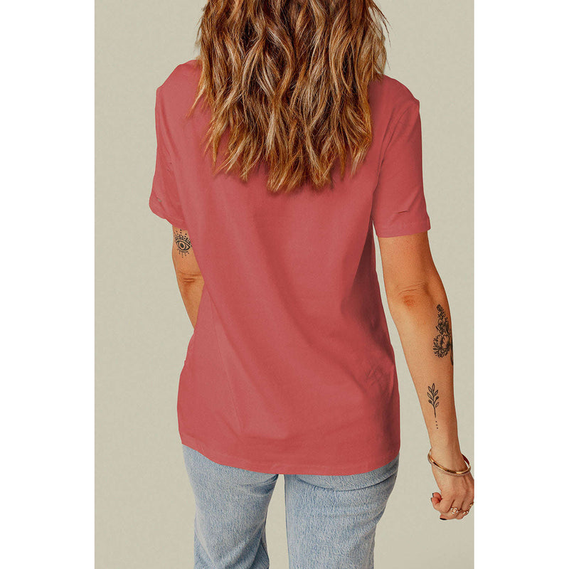 Distressed Round Neck Tee:The Rustic Buffalo Boutique
