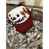 Go Sooners Hand-Painted Hat:The Rustic Buffalo Boutique