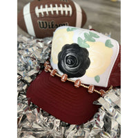 Gold Football Hat Chain:The Rustic Buffalo Boutique