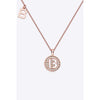 Moissanite A to J Pendant Necklace:The Rustic Buffalo Boutique