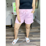 Morning Routine Cotton Drawstring Shorts:The Rustic Buffalo Boutique