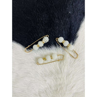 Pearl Triple Ball Pin Hat Accessory:The Rustic Buffalo Boutique