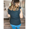 Ribbed Flutter Sleeve Tank:The Rustic Buffalo Boutique