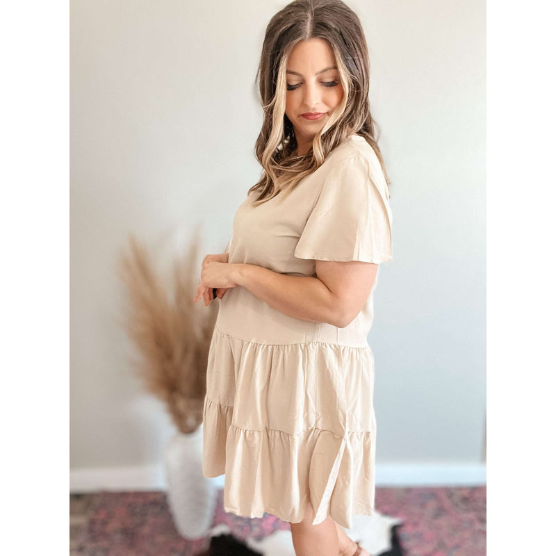 Round Neck Dress:The Rustic Buffalo Boutique