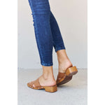 Step Into Summer Criss Cross Wooden Clog Mule:The Rustic Buffalo Boutique