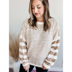 Striped Sweater:The Rustic Buffalo Boutique