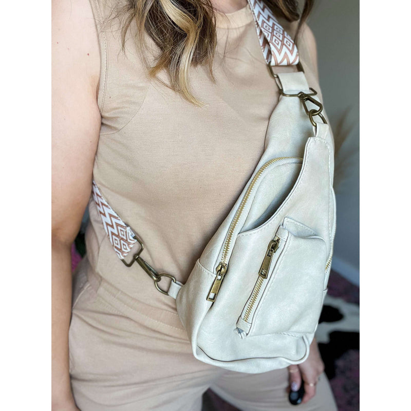 All The Feels PU Leather Sling Bag:The Rustic Buffalo Boutique