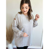 Distressed Long Sleeve Top:The Rustic Buffalo Boutique