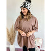 Mocha Boyfriend Basic:The Rustic Buffalo Boutique