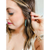 Retro Turquoise Hoop Earrings:The Rustic Buffalo Boutique