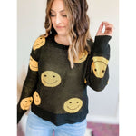 Smiley Face Sweater:The Rustic Buffalo Boutique
