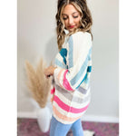 Striped Round Neck Sweater:The Rustic Buffalo Boutique