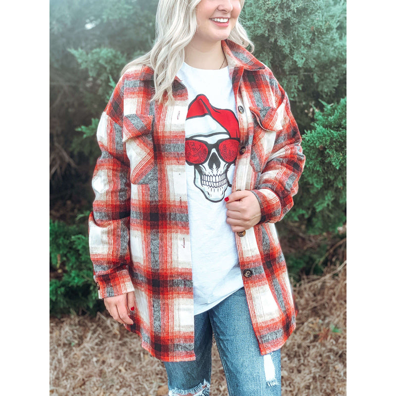 Tyler Plaid Shacket:The Rustic Buffalo Boutique