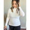 White Long Sleeve Turtleneck:The Rustic Buffalo Boutique