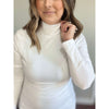 White Long Sleeve Turtleneck:The Rustic Buffalo Boutique